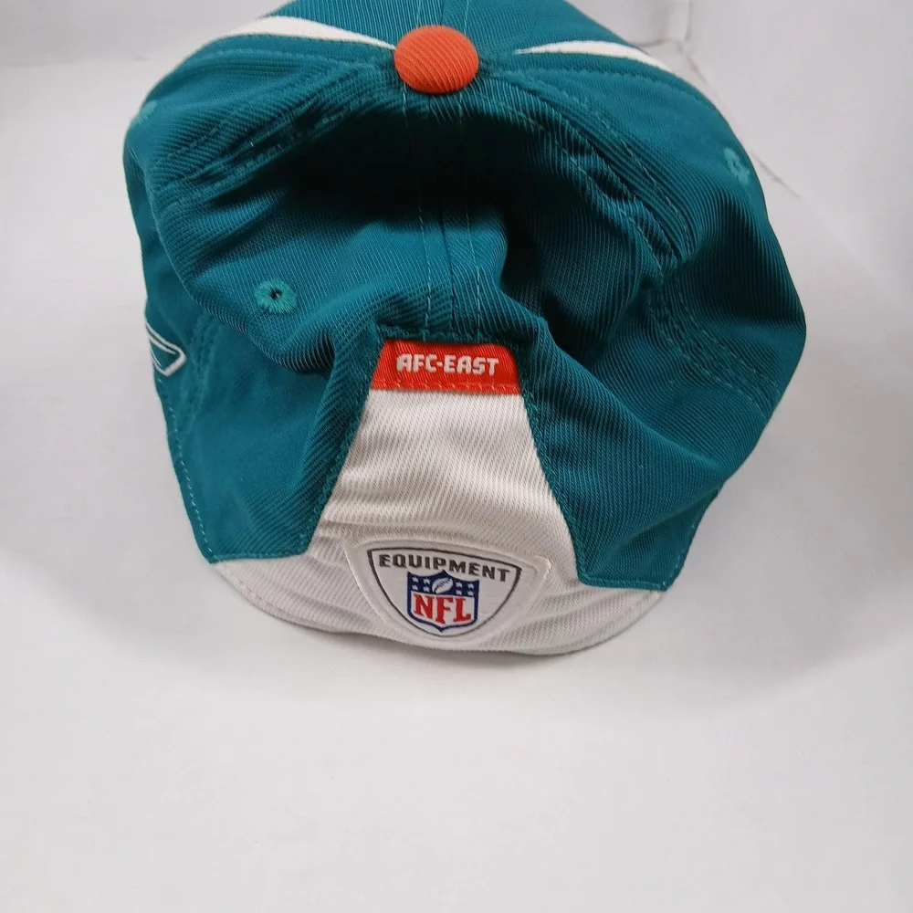 Miami Dolphins Hat Cap Fitted Mens Large NFL Football Official Sideline Reebok‎ - Picture 3 of 6